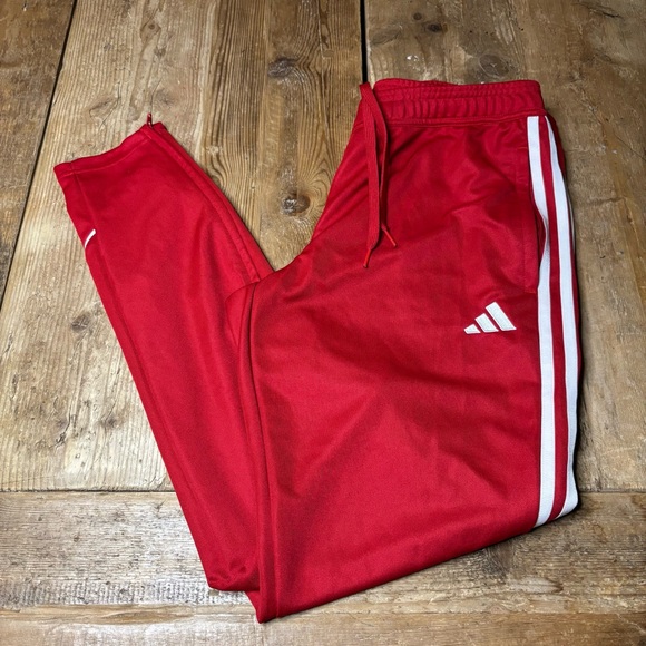 Adidas Tiro 23 Climacool Zippered Soccer Track Pants Red - Picture 2 of 8